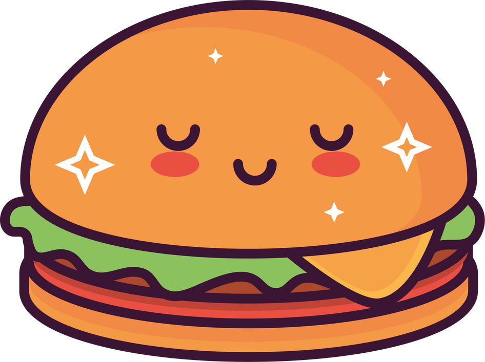 kawaii burger fast food